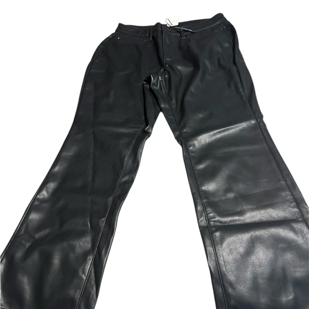Judy Blue Black Faux Leather Pants 14W